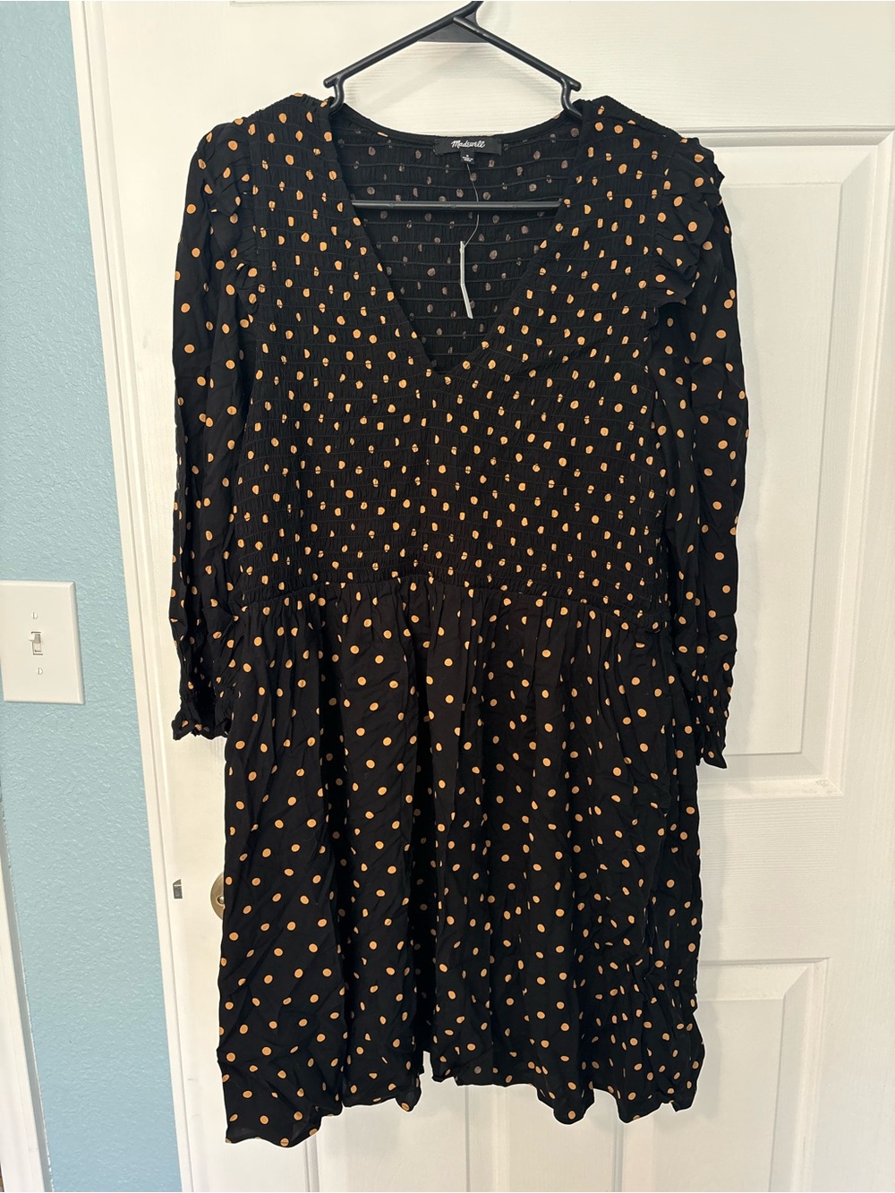 NWT Madewell Polka Dot Mini Dress